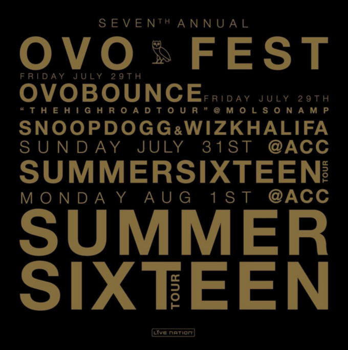 Drake Announces Seventh Annual OVO Fest Lineup Complex